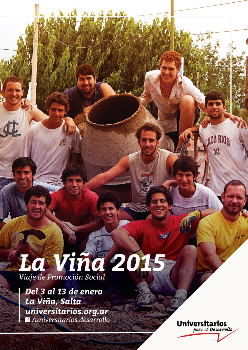 Cartel La Viña 2015 Universitarios para el Desarrollo